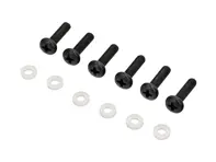 Rear light screw and washer set in BLACK. Porsche 911 70-89 / 959 - PCG63191101