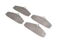 Titanium Brake Pad Heat Shields Size: E2707 (OE Part No 99635194800) - 23414, 07.B314.17, 07B31417, 99635194800 - E2707, T1857