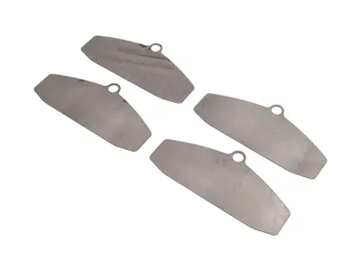 Titanium Brake Pad Heat Shields Size: E2707 (OE Part No 99635194800) - 23414, 07.B314.17, 07B31417, 99635194800 - E2707, T1857