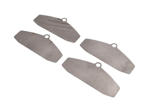 Titanium Brake Pad Heat Shields Size: E2707 (OE Part No 99635194800) - 23414, 07.B314.17, 07B31417, 99635194800 - E2707, T1857