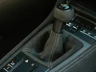 PDK sport gear lever and lever boot cover upgrade kit, Black Race-Tex / Grey Stitching. Porsche 718 / 991.2 / 991 GT3 - 982713120APO2