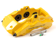 Brake caliper, FRONT. Porsche 996 (M450) / 997 (I450) / 987 Boxster (I450) / 987C Cayman (I450) - 99635143130, 99635143230, 99635143131, 99635143231