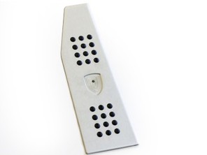 Rennline Aluminium Dead Pedal with Porsche Crest Rubber Grip. Porsche 991 / 981 / 991.2 / 718 - P101C