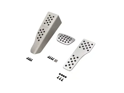 Rennline Aluminium 3-piece pedal set rubber grip. Porsche 996/997/Boxster/Cayman - P71.62.95, P716295