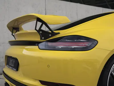 TechArt body colour rear spoiler type II. Porsche 718 Cayman - 082.100.811.009, +81100811000, +91100810200