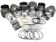 Cylinder and JE forged piston kit 86mm, Hi comp. Porsche 911 2.2L/2.4L - 008 911 86S JE, 00891186SJE