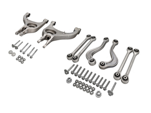 Rear lower and upper track control arm set. Porsche 970 Panamera 2010-16 - 97033104300, 97033104700, 99733121702, 99633121702, WHT007492, 97033121900, 99907285101, 99908444501, 97033104104, 97033104103, 97033104102, 97033104204, 97033104203, 97033104202, 99907285701, 99907285401, 99633121900, PAF007648, 97034121700, WHT008736