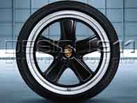 19' Sport Classic Black Finish Alloy Wheels for Porsche Cars - 99704460251, 99704460252, 99704460250, 99704460351, 99704460352