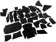 Complete interior carpet set for Porsche 964 C2/C4  Cabriolet  LHD
