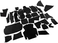 Complete interior carpet set for Porsche 964 C2/C4  Cabriolet  LHD
