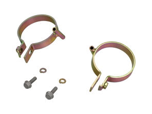 Clamps for heater hose top & holder for heater cable with bolts. Porsche 911 1965-86  Ref 90121105122, 90121105222, - 90121105121, 90121105221, 90121105122, 90121105222