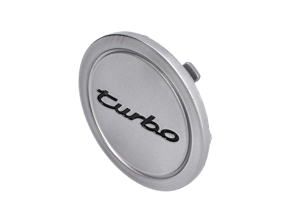 Wheel cap 'Turbo' logo with full-colour Porsche Crest - 96536130300