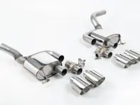 Milltek Sports Exhaust Valved Rear Silencers With Polished GT-115 Tailpipe Trims. Porsche Macan 95B MK2 GTS And Turbo - 95B253601DY, 95B253600CY, 95B253612MY, 95B253611MY, 95B253600DY, 95B253601EY - SSXPO176