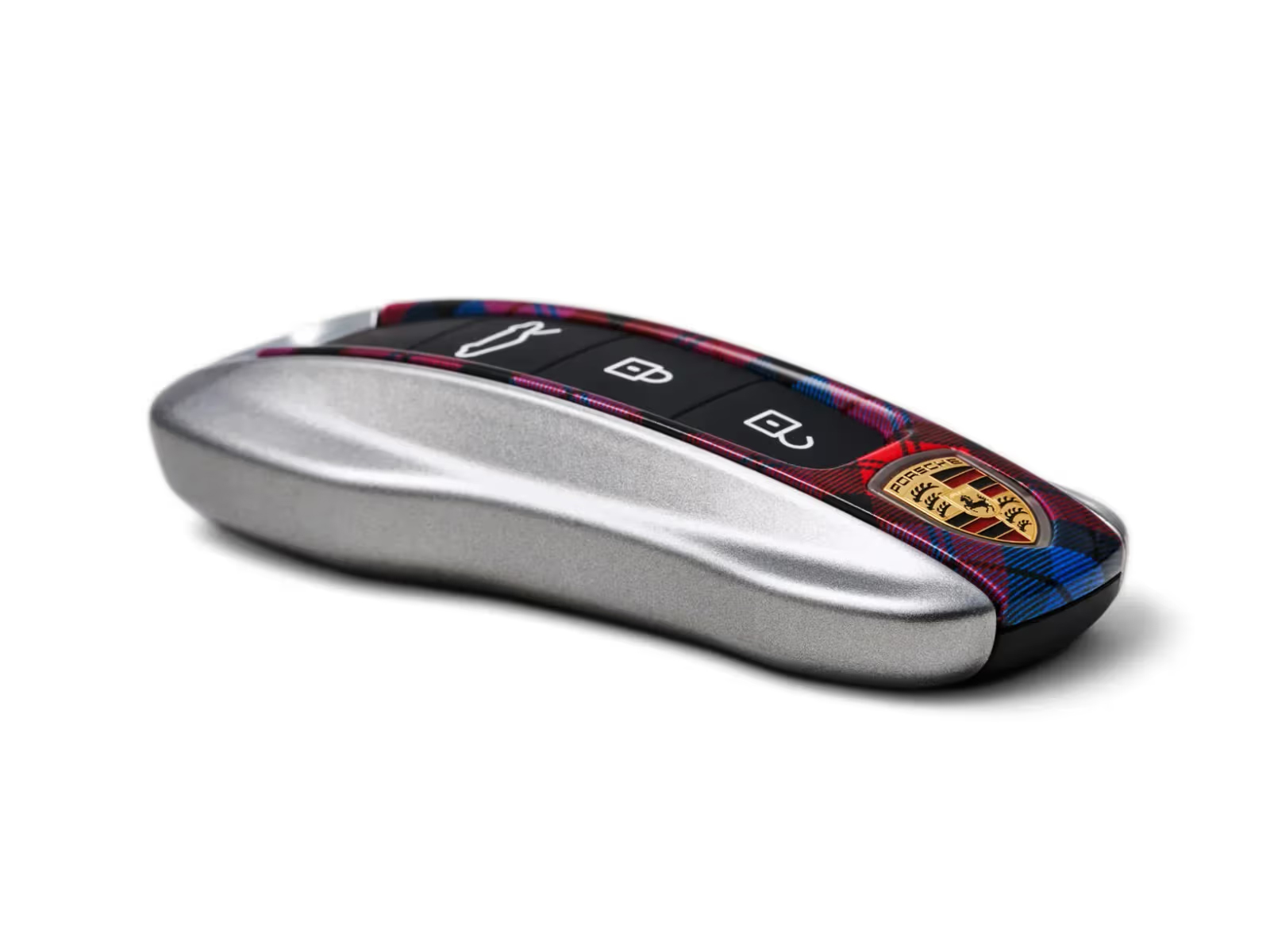 Design Edition 'tartan check' with key fob side casings in silver
