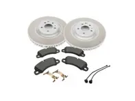 Front Brake disc rotors Ø: 350mm & brake pads. Porsche 95B.2 / 95B.3 Macan / S 2019>> - 95B615301AB, 95B615302AB - PFL39525, PFR39526