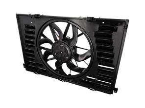 Water radiator fan with cowling. Porsche 971 Panamera - PAE121203, 9A712120312, 9A712120311