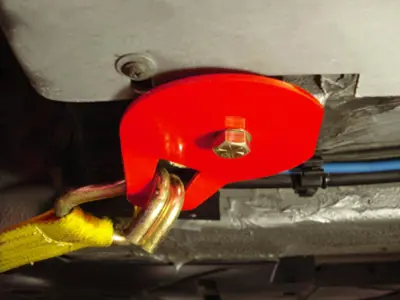 Rennline Tie Down / Jack Plate FRONT . Porsche 991 / 981 Boxster / 981 Cayman - E36