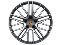 Turbo V front alloy wheel in Titanium finish 20' 8.5J ET40 (Winter) PCD 5/130 - 992601025QOC6