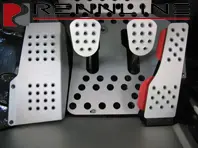 Rennline Aluminium 4 Piece Pedal Set Perforated. Porsche 996/997/986/987/Cayman - P452119, P45.21.19