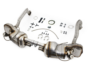 Sports exhaust system PSE. Porsche 981 Boxster / 981C Cayman Cars with Sports Tail pipes - 98104420003