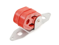 Mid exhaust hanger support with rubber. Porsche 955/957 Cayenne - 95511122740, 95511122730