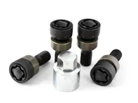 Locking Wheel Bolt Kit BLACK STD Size THATCHAM - Original Porsche - 99136105700, WHT006980C, WHT006980A, PAF009593, 9A700698000, 00004460280