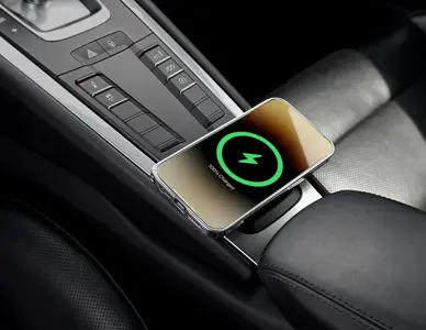 Wireless phone charger with Magsafe. Porsche 718 Boxster / Cayman - 99155314102DML, 99155314300A05