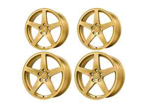 DD1 5-Bolt Alloy Wheel Set Satin Gold. Porsche 992.1 GTS - 992.25.21.R.SG, 992.25.20.F.SG