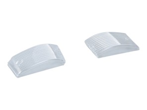 Front indicator glasses, Clear. Porsche 924 / 944 - 1135, 477953161, 477953162