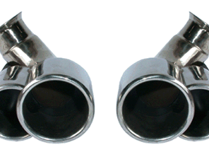 Exhaust Tail Pipes 4 Tube Design. Porsche 996 >>2001 - 96904S, 1620703410, 96.904S