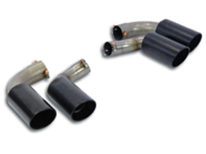 Supersprint gun metal grey tailpipe set. Porsche 9YA Cayenne 2018 onwards - 249536