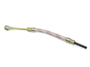 Braided steel inlet oil line. Porsche 356 / 912 - 61607818, PCG07818