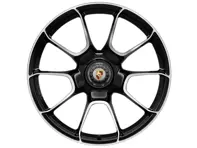 Centre lock Turbo S Exclusive Design front alloy wheel in Black finish 20' 9.5J ET44 - 992601025AG041