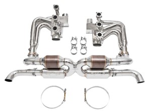 Fabspeed RSR Header Muffler Kit, WITHOUT Heat Exchange WITH Sports Cats. Porsche 964 Carrera (1989-1994) - 96411104504, 96411104605 - FS.POR.964.RSRWOHS, FS.POR.964.RSRWOHTS