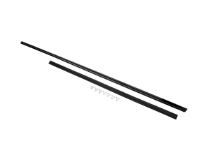 Moulding for door exterior, Black. Porsche 911 Coupe 1980-86 - 9115314310070K, 9115314320070K - BP PS8404B, BP PS8403B