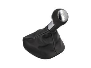 Gearshift knob leather with aluminium shift gate panel. Porsche 997 / 987 Boxster / Cayman - 99742407501FOT, 99742407501FOU, 99742407501FOV, 99742407501FOW, 99742407501FOX, 99742407501FPW, 99742407501FPX, 99742407501FOY, 99742407501FOZ