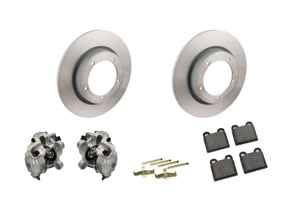 Front brake caliper, disc and brake pad kit. Porsche 356C 1963-65 - 90135196510, 90135196610, 90135196511, 90135196611, 90135140112, 91135293901, 91135293902