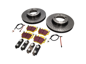 Brake Disc Package Sport EBC Brake Pads Porsche 996 1997-04 - DP41514R, 99635140X01BRE, 99635108802, 99661236501, 0776, 99635294903, 99735193904, 2330, 99635294902, 99735193905, 99735193907, 99635294904, 1663100877, 1663100887, 99635140500, 99635140501, 99635140502, 99635140600, 99635140601, 99635140602, 09C88011, 9963510880, 99661236500