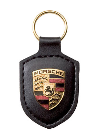 Porsche Schlüsselanhänger Wappen Mintgrün 75 Jahre Edition Driven