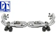 Exhaust Muffler Bypass X-Pipe with Valves. Porsche 991 (911) 2012>> DesignTek - 3606009911, 3606009913, 3606409110, 175909-01, 115280-04, 175909