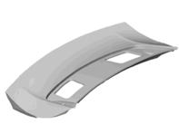 Rear lid. Porsche 991 GT2 RS - 99151222772G2X, 99151222772