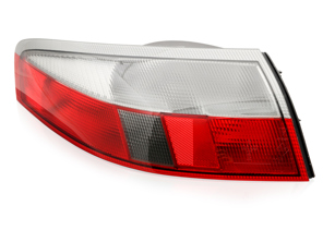 Indicator unit rear, Clear / Red. Porsche 996 - 99663148500, 99763148600, 99663148602, 99663148502