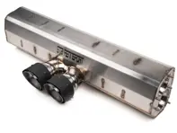 Fabspeed Rennsport Muffler.  Porsche 997 GT3 / GT3 RS 2007-2011 - FS.POR.9972GT3.RSM, 99711102790, 99711102792, 997111027A1, 99711102799 - FSPOR9972GT3RSM, FSPOR9972GT3RSMTD, FSPOR9972GT3RSMB, FSPOR9972GT3RSMC, FSPOR9972GT3RSMP