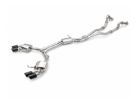 Exhaust Muffler / Silencer Rear box DesignTek. Porsche 95B.1 Macan 3.0T / 3.6T 2014 - 2018 - 95B253612AY, 95B253612QY, PAC253612A, 95B253600FY, 95B253611AY, 95B253611PY, 95B253533H, 95B253533J, 95B253487NY