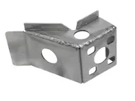 Door hinge support upper and lower. Porsche 356C - 64450123100, 64450123200 - PP104DBL, P104DBL, PP104DBR, P104DBR