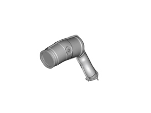 Exhaust catalytic converter with particulate filter. Porsche 9YB Cayenne turbo E-Hybrid - PAB254802BX, PAB254802B, PAB254850F, PAB254850FX