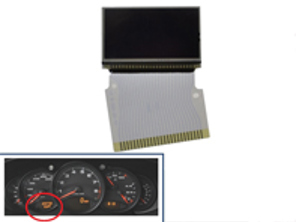 Display set for instrument cluster left. Porsche 996 / 986 Boxster - 6076
