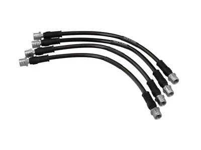 Brake hoses Braided stainless steel (Set of 4) Front & Rear Porsche 987 / 981 / 718 Boxster and Cayman - 99635513903, 98735563701, 99635513901, 99635513902, 99635513900, 98735563700, 99635513904, 98735563107, 99135513701, 9A761177500, 9Y0611775, 98735513700 - DHK482, SPR1000-4P