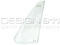 Front 1/4 window glass, Clear. Porsche 911/912 65-73 TARGA - 90154250140, 90154250240