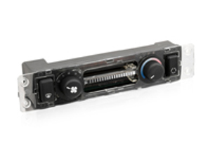 Control switch for manual heating unit, Black. Porsche 944/2 and 968 CS - 9446530210201C, 94465302102